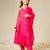 Rani mulmul strappy plain anarkali suit set - set of 3