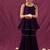Purple mulmul strappy anarkali set -set of 3