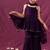 Purple mulmul strappy anarkali set -set of 3