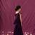 Purple mulmul strappy anarkali set -set of 3
