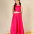 Rani solid mulmul top and skirt set- set of 3