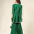 Green mulmul angrakha suit set -set of 3