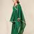 Green mulmul angrakha suit set -set of 3