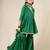 Green mulmul angrakha suit set -set of 3