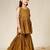 Brown mulmul strappy anarkali set -set of 3
