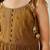 Brown mulmul strappy anarkali set -set of 3