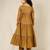 Brown mulmul multi tier anarkali set -set of 3