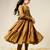 Brown mulmul multi tier anarkali set -set of 3