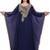 Royal Navy Blue Stitched Kaftan with Golden Handwork Embroidery – Elegant Party Wear