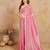 LightPink Art Silk swarovski Work Saree with Unstitched Blouse 