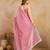 LightPink Art Silk swarovski Work Saree with Unstitched Blouse 