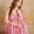 LightPink Art Silk swarovski Work Saree with Unstitched Blouse 