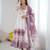 Elegant onion pink organza silk anarkali with floral jari work & dupatta set