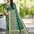 Sangam prints green assam silk woven work traditional saree