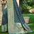 Sangam prints dark turquoise assam silk woven work traditional saree