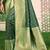 Sangam prints dark green assam silk woven work traditional saree