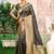 Sangam prints gray assam silk woven work traditional saree