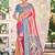 Sangam prints multi color kanjivaram silk woven work traditional saree