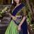 seagreen south style kanchipuram silk lehenga choli with dupatta