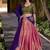 coral south style kanchipuram silk lehenga choli with dupatta