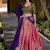 coral south style kanchipuram silk Lehenga set with choli and dupatta with dupatta
