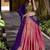 coral south style kanchipuram silk lehenga choli with dupatta