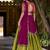 pista south style kanchipuram silk lehenga choli with dupatta