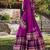 pink chanderi zari weaving border semi stitched lehenga choli with dupatta