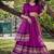 pink chanderi zari weaving border semi stitched lehenga choli with dupatta