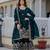 Women Gorgeous Gold Crush Fabric Straight Kurta, Sharara and Dupatta Set