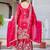 Women Gorgeous Gold Crush Fabric Straight Kurta, Sharara and Dupatta Set