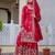 Women Gorgeous Gold Crush Fabric Straight Kurta, Sharara and Dupatta Set