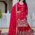 Women Gorgeous Gold Crush Fabric Straight Kurta, Sharara and Dupatta Set
