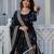 Women Gorgeous Gold Crush Fabric Straight Kurta, Sharara and Dupatta Set