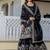 Women Gorgeous Gold Crush Fabric Straight Kurta, Sharara and Dupatta Set