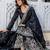 Women Gorgeous Gold Crush Fabric Straight Kurta, Sharara and Dupatta Set