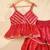Kids red & yellow kurta sharara set