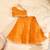 Mustard lehenga with off shoulder top