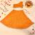 Mustard lehenga with off shoulder top