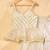 White peplum sharara set