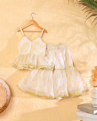 White peplum sharara set 4