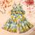 Multicolor block print sharara set