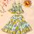 Multicolor block print sharara set