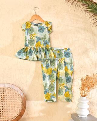 Multicolor block print pant kurta set 2