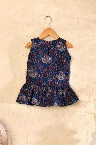 Blue block dress