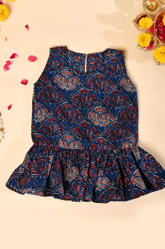 Blue block dress