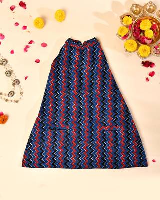 Blue block dress 1