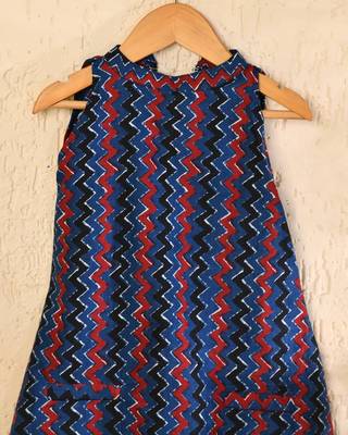 Blue block dress 3