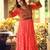 Women Gorgeous Bandhani Printed Faux Georgette Fabric Flared Gown
