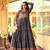 Women Gorgeous Bandhani Printed Faux Georgette Fabric Flared Gown